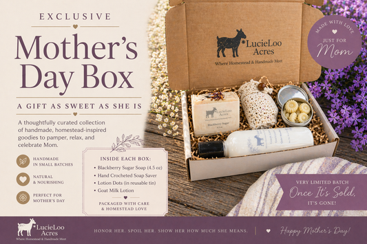 Limited Edition Mother’s Day Gift Box | Handmade Goat Milk Soap, Lotion & Self-Care Set