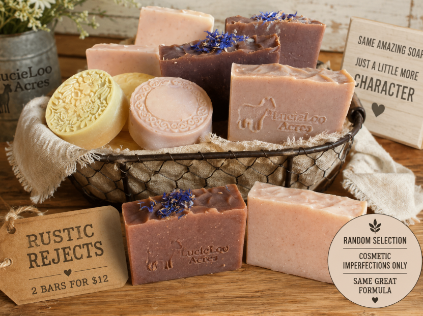 Rustic Rejects | 2 Random Handmade Goat Milk Soap Bars